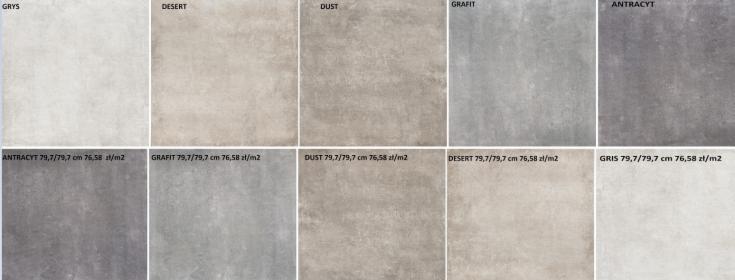 montego gres 60/60 ; 80/80 gris,desert dust,grafit cerrad