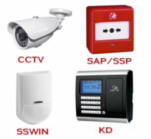 Systemy sygnalizacji pożaru (SSP, SAP, DSO), CCTV, SSWiN, System kontroli dostępu