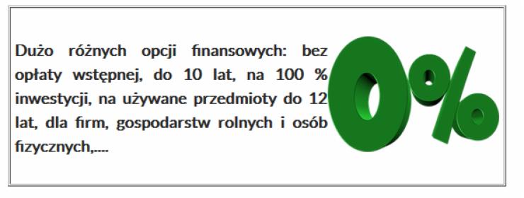 Finasowanie 100 % nawet do 10 lat