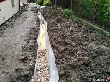 Drenaż na zewnątrz i wewnątrz budynków