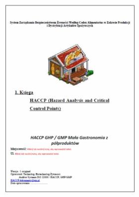 Opracuję dokumentacje HACCP GHP / GMP dla Gastronomii