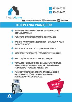 OCIEPLANIE PIANKĄ PUR