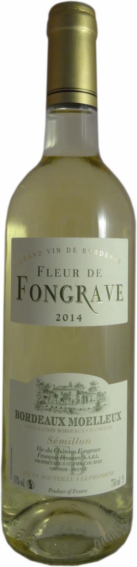 Bordeaux - Fleur de Fongrave Moelleux 2014 - blanc - białe słodkie 0,75 cl
