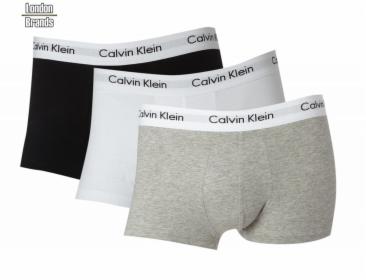 "3-pack bokserki Calvin Klein czarne szare białe"