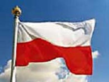 Flaga Polski na maszt 120x200 cm.