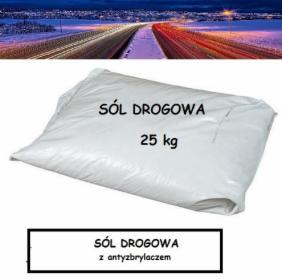 Sól drogowa z antyzbrylaczem, 9,50 zł netto za worek 25 kg, oferta