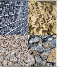 Skład materiałów sypkich kamień budowlany drogowy dekoracyjny grysy żwiry piasek ziemia