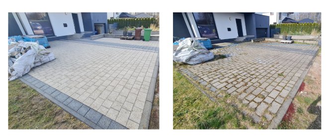 Czyszczenie kostki brukowej betonowej