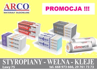 Jesteśmy dużym dystrybotorem styropianu i wełny