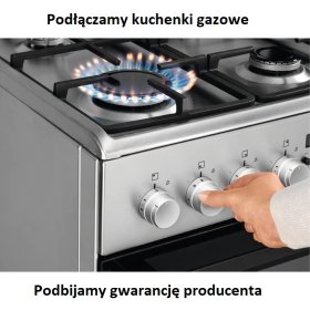 Podłączanie kuchenki gazowej, elektrycznej, indukcyjnej