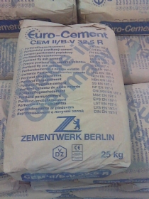 Cement z niemieckiej cementowni "Zementwerk"