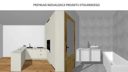 Projekt i wykonanie zabudowy kuchni, szaf wnękowych, zabudowy łazienek.