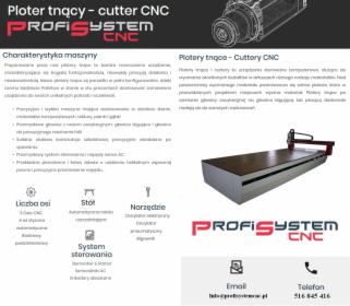PRODUCENT - Cutter CNC, Ploter Tnący CNC, Maszyna Numeryczna CNC