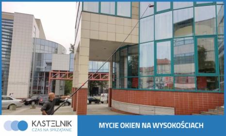Mycie okien kijami karbonowymi 12m