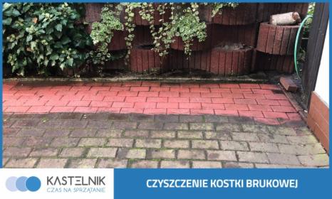 Mycie i czyszczenie kostki brukowej