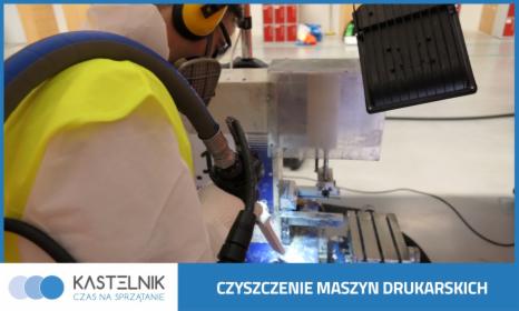 Czyszczenie maszyn drukarskich suchym lodem