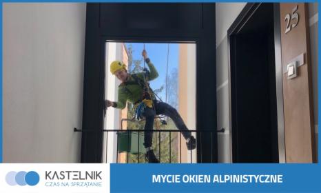 Alpinistyczne mycie okien
