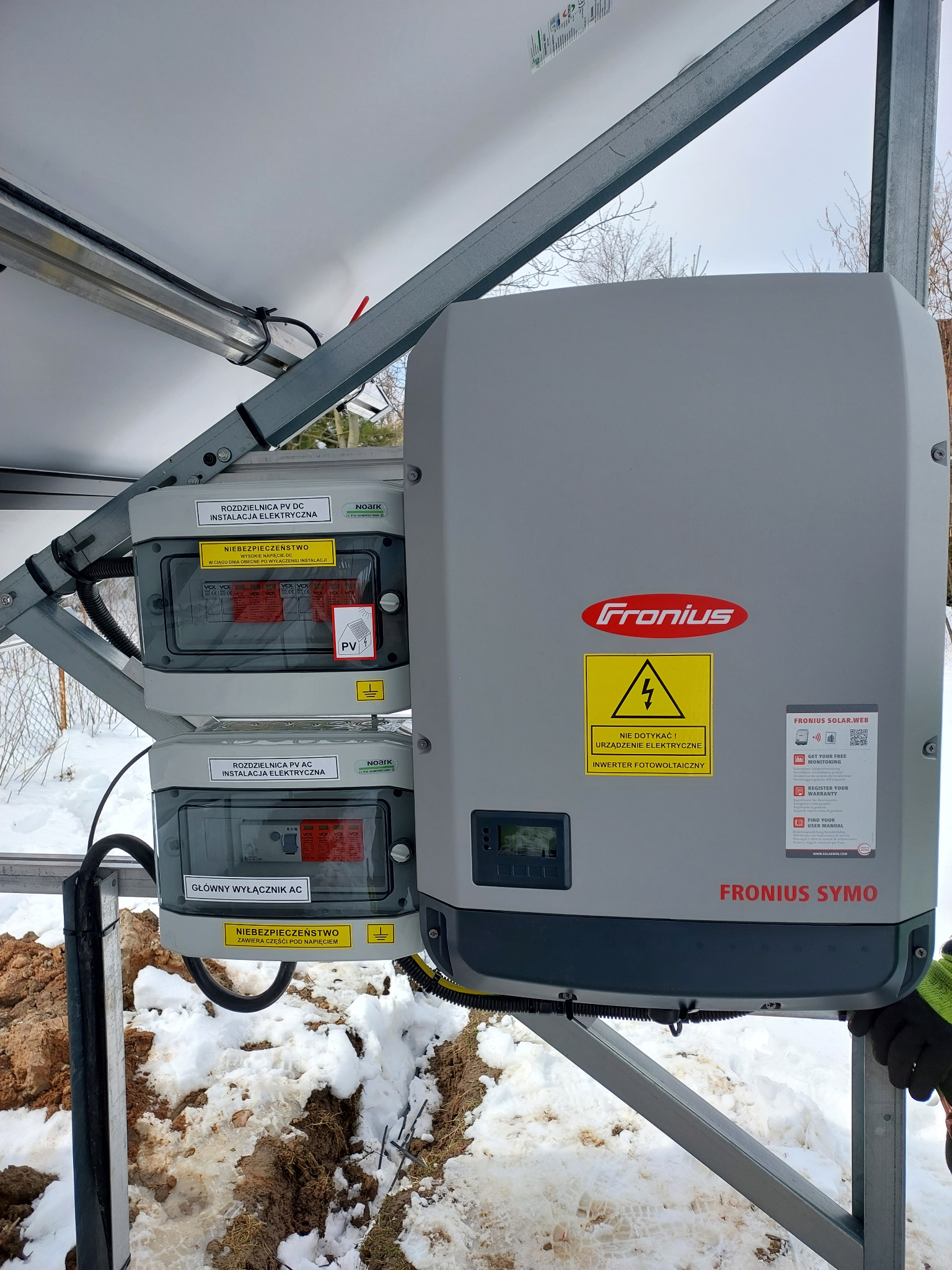 Instalacja 10kW Falownik Fronius Symo 10,0-3-M Moduły Longi 535-540 ...