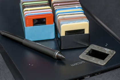 Skanowanie analogowych klisz.  Cyfryzacja, dygitalizacja