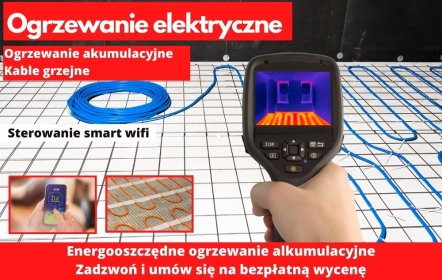 Ogrzewanie elektryczne, Folie grzewcze, maty, kable grzejne