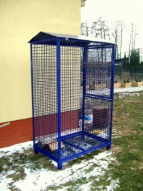 Kontener do składowania drzewa kominkowego