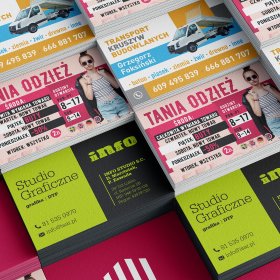 Projekt i druk wizytówek