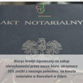 30% znizki na kaszta związane z aktem notarialnym