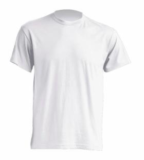 Biała koszulka 170gram. z nadrukiem 1 kolor 1 strona do A4 - 100szt.