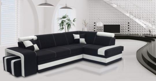 Milano nowoczesny narożnik funkcja spania rogowka sofa tapczan