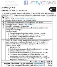 Pompa Ciepła powietrze - woda Panasonic SDC 5kW KIT-SDC05KE5