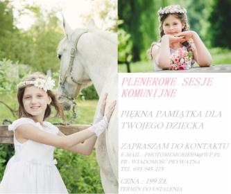 Plenerowa sesja komunijna