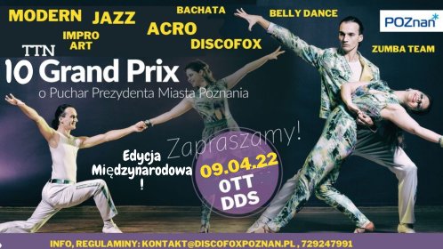 X Turniej Tańca Nowoczesnego o Puchar Prezydenta Miasta Poznania