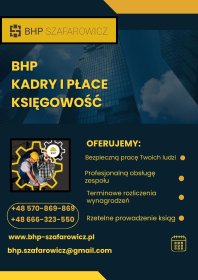 KOMPLEKSOWA OBSŁUGA KADR I PŁAC ORAZ KSIĘGOWOŚĆ