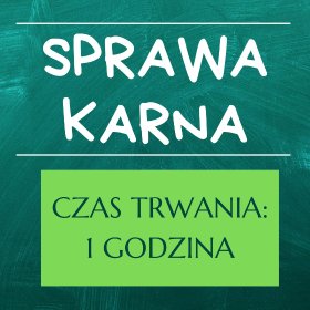 SPRAWA KARNA - konsultacja Koszalin