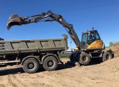 Usługi koparka kołowa obrotowa załadunek Warszawa Ursus Piastów Włochy
