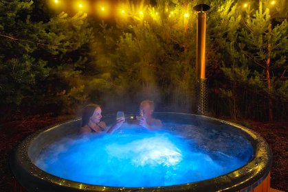 Jacuzzi Ogrodowe - BIBERHAUS - Piec zewnętrzny / wewnętrzny