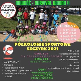 Nauka pływania,Nauka jazdy na rolkach,Nauka jazdy na nartach