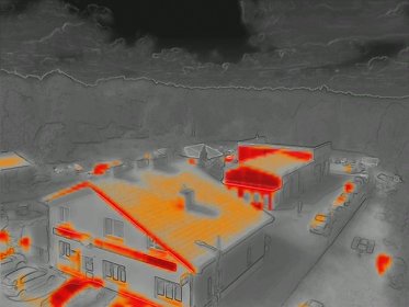 Mostki cieplne - Badania dachów kamerą termowizyjną - Szukanie mostków cieplnych