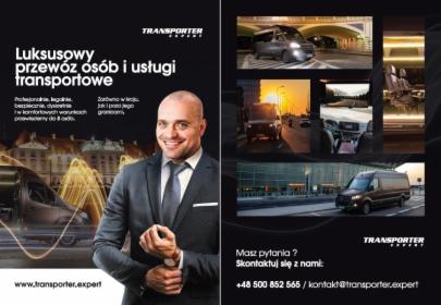Przewóz do 8 osób, TRANSPORTER do zadań specjalnych