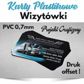 Wizytówki Plastikowe 07 mm 1000 szt Karty PCV PVC