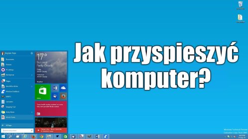 Przyspieszenie laptopa lub komputera stacjonarnego
