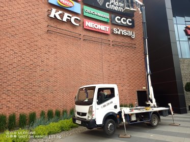 Wynajem podnośnika koszowego do 21m