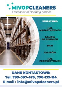 SPRZĄTANIE HAL MAGAZYNOWYCH