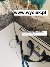 Wykrywanie wycieków wody gazem znacznikowym