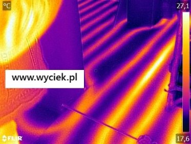 Wyciek podłogówki - kamera termowizyjna Katowice