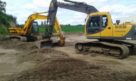 Roboty ziemne, usługi koparka