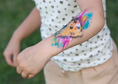 Tatuaże natryskowe - airbrush - aerograf na ciało