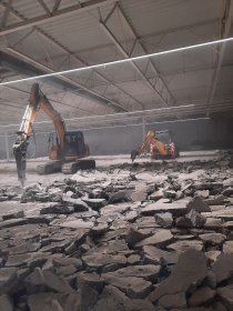 Rozbiórki, wyburzenia, wykopy, prace ziemne, usługi sprzętem budowlanym