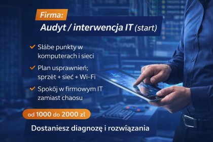 Firma: audyt/interwencja IT (start)
