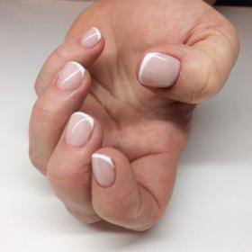 Manicure hybrydowy (french / rozszerzone zdobienie)